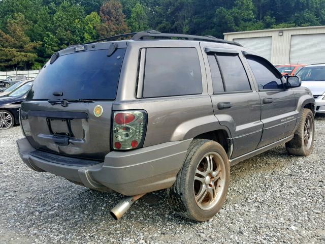 1J4G248S7YC163142 - 2000 JEEP GRAND CHER GRAY photo 4