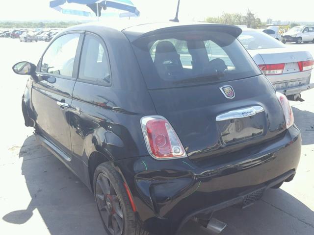 3C3CFFFH7FT690132 - 2015 FIAT 500 ABARTH BLACK photo 3