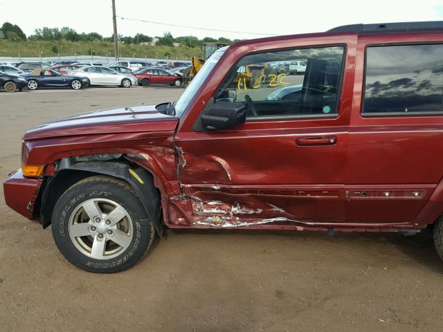 1J8HG48K28C235630 - 2008 JEEP COMMANDER Qırmızı foto 9