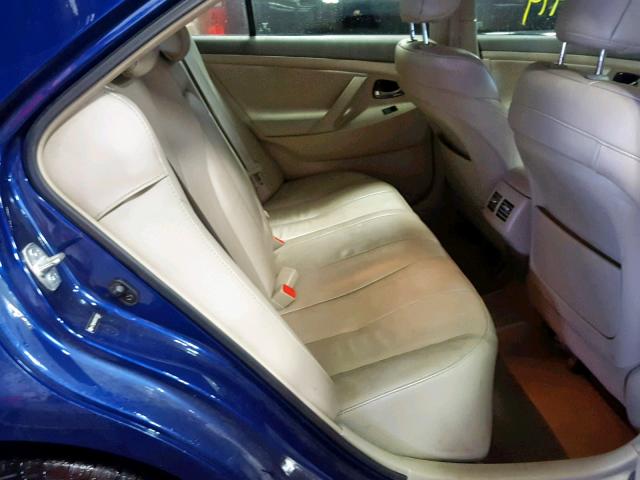 4T1BB46K88U059803 - 2008 TOYOTA CAMRY HYBR BLUE photo 6