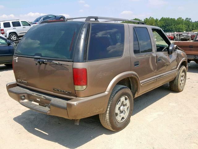 1GNDT13X63K127505 - 2003 CHEVROLET BLAZER BROWN photo 4