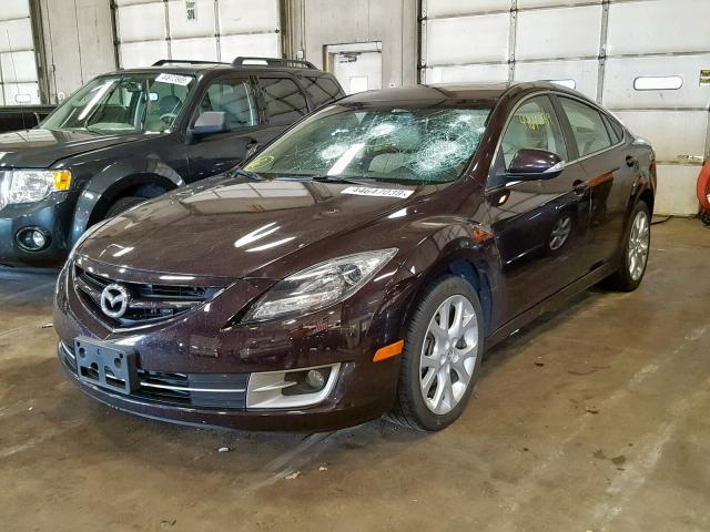 1YVHZ8CB7B5M23260 - 2011 MAZDA 6 S PURPLE photo 2