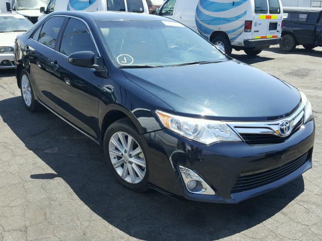 4T1BD1FK5DU072818 - 2013 TOYOTA CAMRY HYBR BLUE photo 1