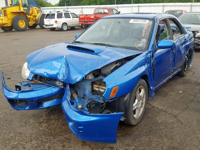 JF1GD29613G510669 - 2003 SUBARU IMPREZA WR BLUE photo 2