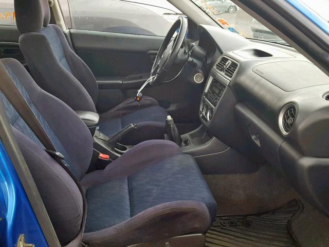 JF1GD29613G510669 - 2003 SUBARU IMPREZA WR BLUE photo 5