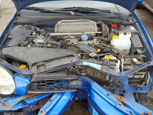 JF1GD29613G510669 - 2003 SUBARU IMPREZA WR BLUE photo 7