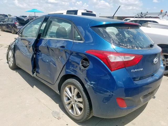 KMHD35LH0EU181880 - 2014 HYUNDAI ELANTRA GT BLUE photo 3