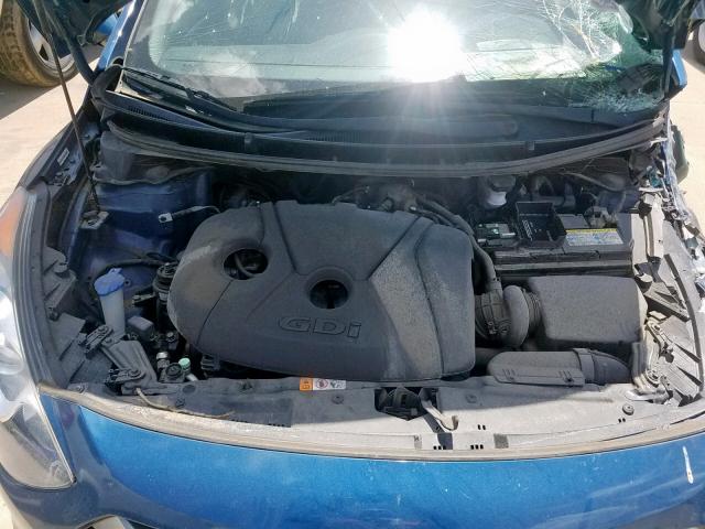 KMHD35LH0EU181880 - 2014 HYUNDAI ELANTRA GT BLUE photo 7