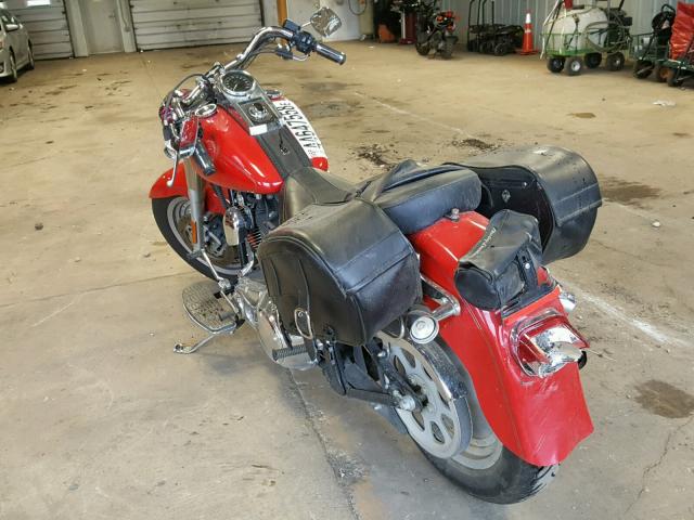 1HD1BXB192Y077143 - 2002 HARLEY-DAVIDSON FLSTFI RED photo 3