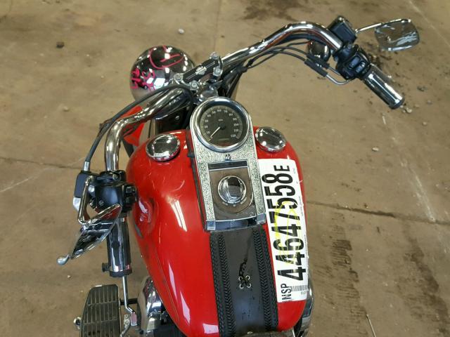 1HD1BXB192Y077143 - 2002 HARLEY-DAVIDSON FLSTFI RED photo 5