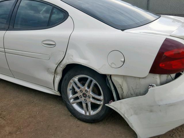 2G2WR544551218607 - 2005 PONTIAC GRAND PRIX WHITE photo 9