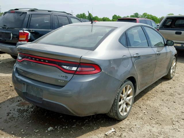 1C3CDFBA5DD195106 - 2013 DODGE DART SXT GRAY photo 4