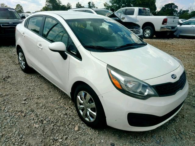 KNADM4A33D6246031 - 2013 KIA RIO LX WHITE photo 1