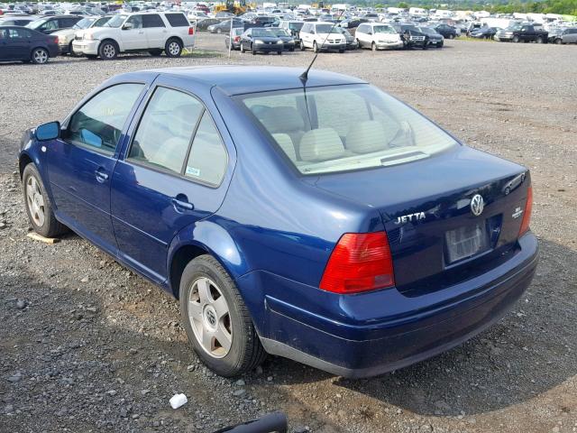 3VWSK69M01M205177 - 2001 VOLKSWAGEN JETTA GLS BLUE photo 3