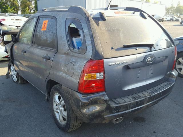 KNDJE723X67194672 - 2006 KIA NEW SPORTA GRAY photo 3