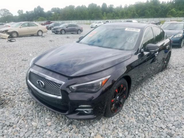 JN1BV7AP9EM688131 - 2014 INFINITI Q50 BASE BLACK photo 2