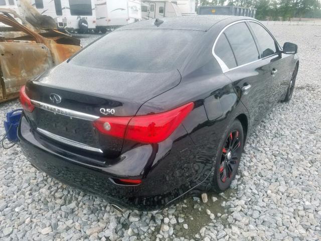 JN1BV7AP9EM688131 - 2014 INFINITI Q50 BASE BLACK photo 4