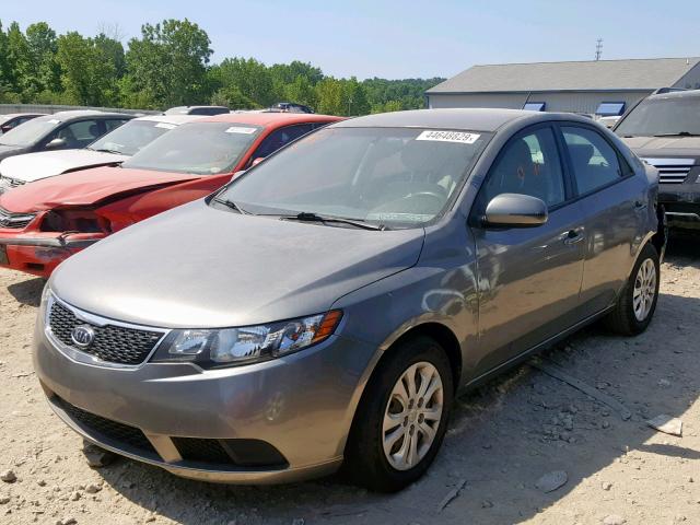 KNAFU4A22B5380404 - 2011 KIA FORTE EX GRAY photo 2