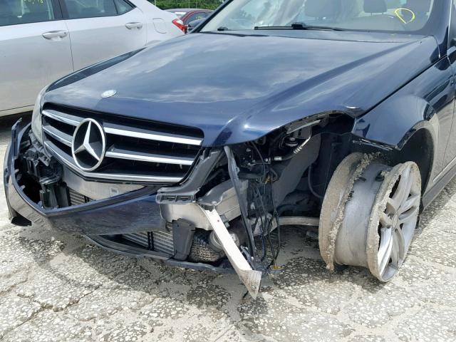 WDDGF4HB3EA941055 - 2014 MERCEDES-BENZ C 250 BLUE photo 9