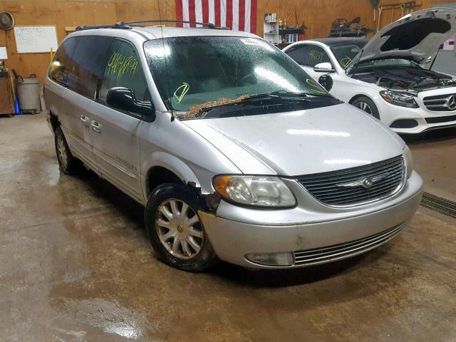 2C4GT54L31R385987 - 2001 CHRYSLER TOWN & COU SILVER photo 1