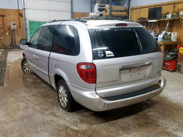 2C4GT54L31R385987 - 2001 CHRYSLER TOWN & COU SILVER photo 3