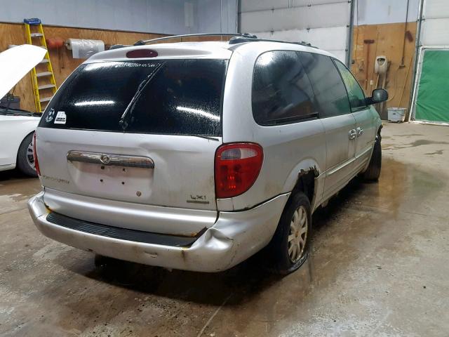 2C4GT54L31R385987 - 2001 CHRYSLER TOWN & COU SILVER photo 4