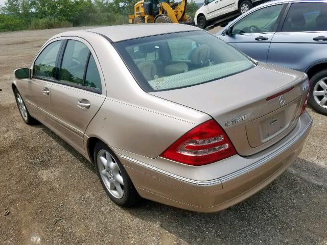 WDBRF84J13F334027 - 2003 MERCEDES-BENZ C 320 4MAT GOLD photo 3