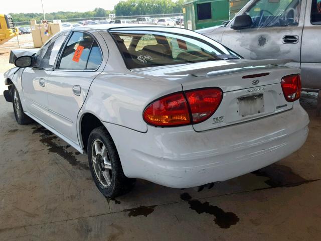 1G3NL52EX4C212332 - 2004 OLDSMOBILE ALERO GL WHITE photo 3