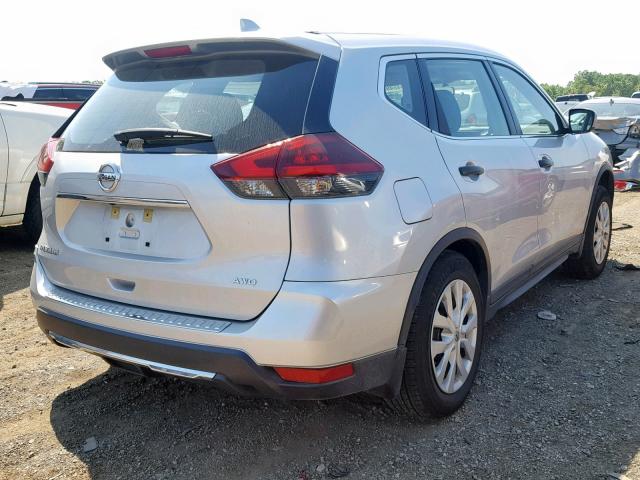 KNMAT2MV5JP503593 - 2018 NISSAN ROGUE S SILVER photo 4