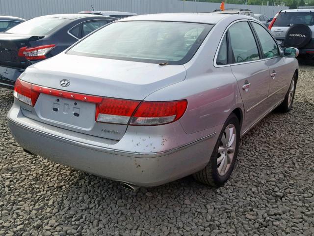 KMHFC46F86A105596 - 2006 HYUNDAI AZERA SE GRAY photo 4