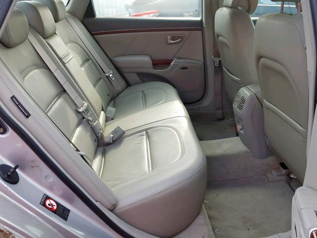 KMHFC46F86A105596 - 2006 HYUNDAI AZERA SE GRAY photo 6