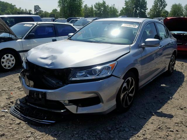 1HGCR3F86GA031633 - 2016 HONDA ACCORD EXL SILVER photo 2