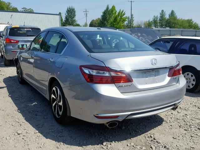 1HGCR3F86GA031633 - 2016 HONDA ACCORD EXL SILVER photo 3