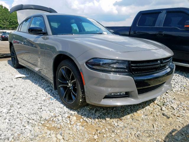 2C3CDXHG7JH336774 - 2018 DODGE CHARGER SX GRAY photo 1