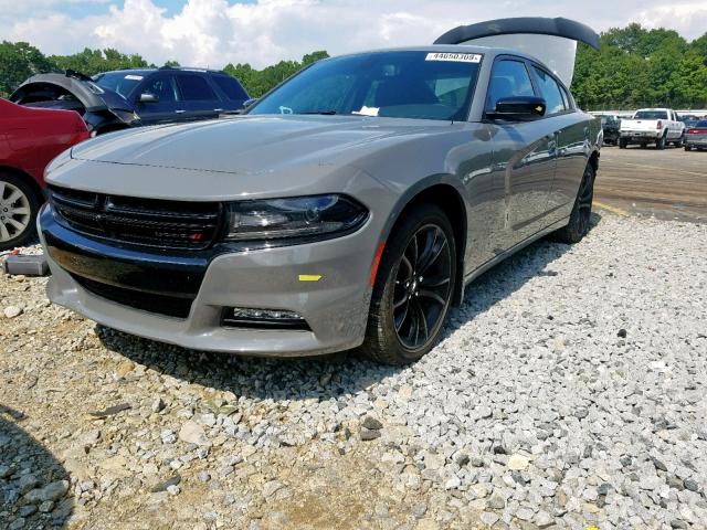 2C3CDXHG7JH336774 - 2018 DODGE CHARGER SX GRAY photo 2