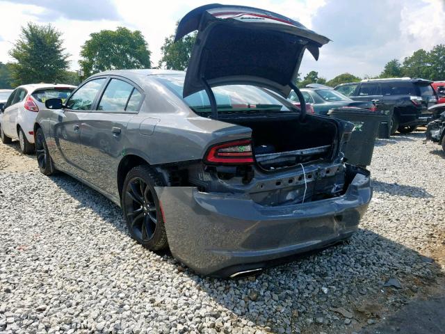 2C3CDXHG7JH336774 - 2018 DODGE CHARGER SX GRAY photo 3