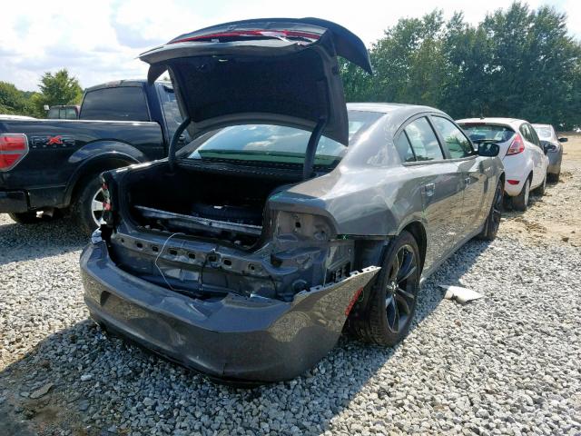 2C3CDXHG7JH336774 - 2018 DODGE CHARGER SX GRAY photo 4