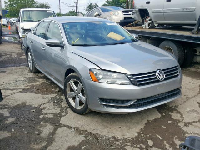 1VWBP7A3XCC036395 - 2012 VOLKSWAGEN PASSAT SE SILVER photo 1