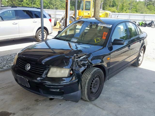 WVWMA63B3XE102291 - 1999 VOLKSWAGEN PASSAT GLS BLACK photo 2