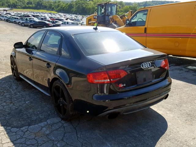 WAUKGAFL4CA038113 - 2012 AUDI S4 PRESTIG BLACK photo 3