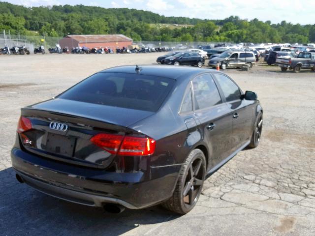 WAUKGAFL4CA038113 - 2012 AUDI S4 PRESTIG BLACK photo 4