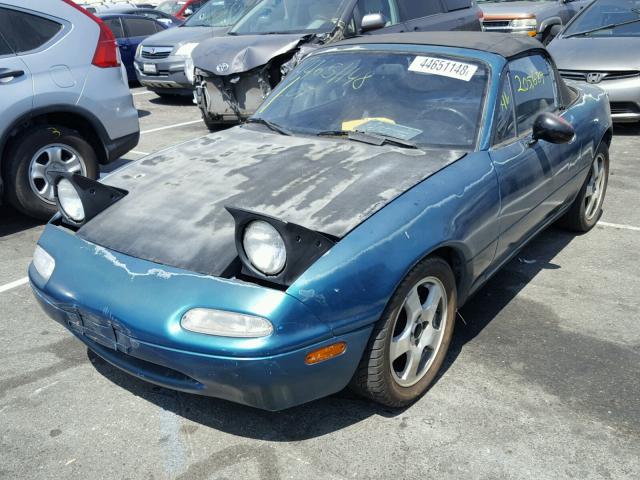 JM1NA3514L0138845 - 1990 MAZDA MX-5 MIATA GREEN photo 2