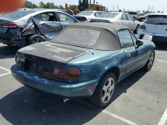 JM1NA3514L0138845 - 1990 MAZDA MX-5 MIATA GREEN photo 4