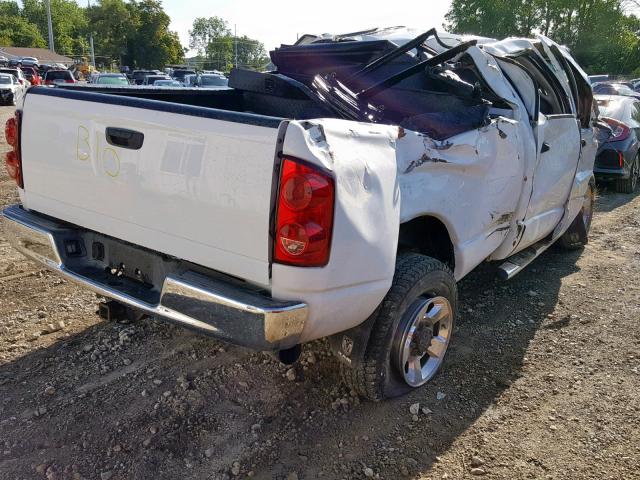 3D7KS28A97G775789 - 2007 DODGE RAM 2500 S WHITE photo 4