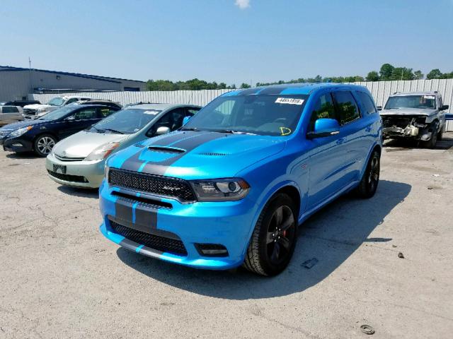 1C4SDJGJ9JC415870 - 2018 DODGE DURANGO SR BLUE photo 2