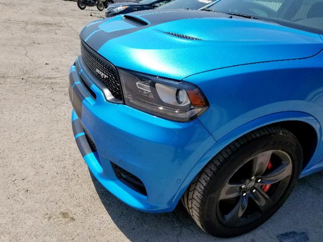 1C4SDJGJ9JC415870 - 2018 DODGE DURANGO SR BLUE photo 9