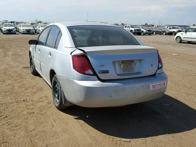 1G8AG52F23Z177299 - 2003 SATURN ION LEVEL SILVER photo 3