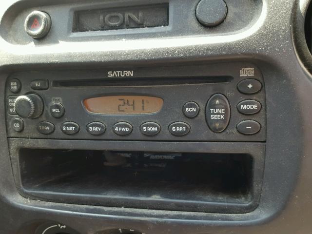 1G8AG52F23Z177299 - 2003 SATURN ION LEVEL SILVER photo 9