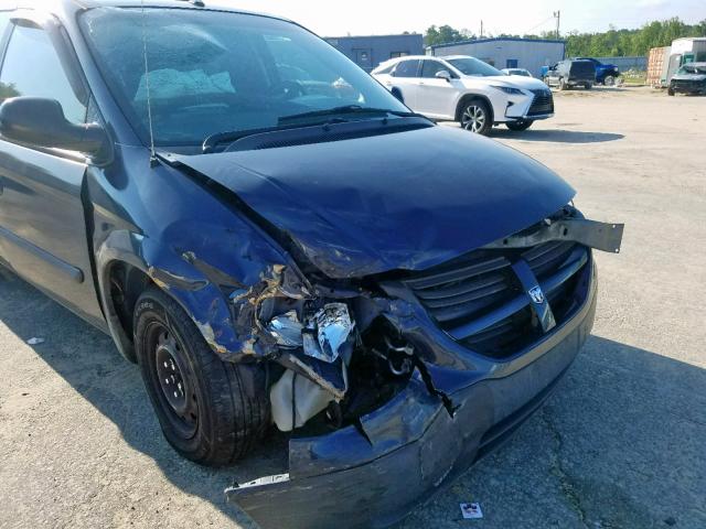 1D4GP25R37B185269 - 2007 DODGE CARAVAN SE BLUE photo 9