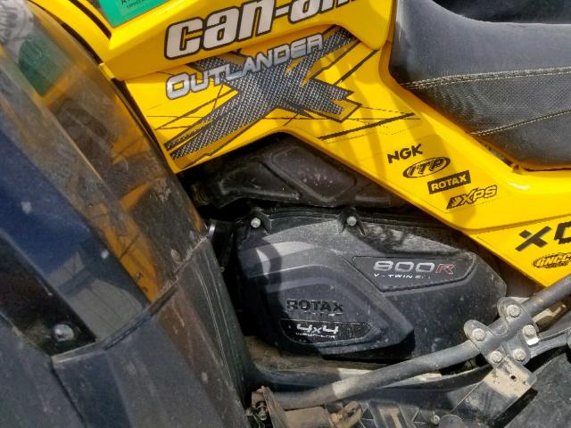 3JBEXCN12BJ000851 - 2011 CAN-AM OUTLANDER YELLOW photo 9